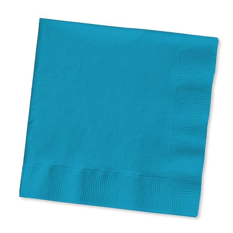 Creative Converting Touch of Color 2-Ply 50 Count Paper Lunch Napkins, Turquoise , One size - 663131B